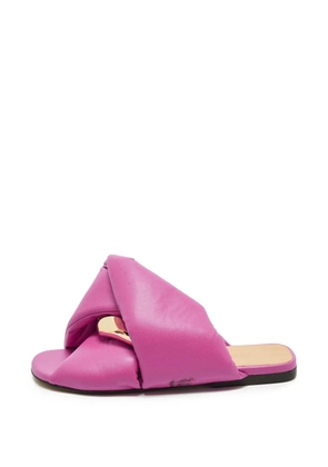 JW Anderson Twist padded sandals - Purple
