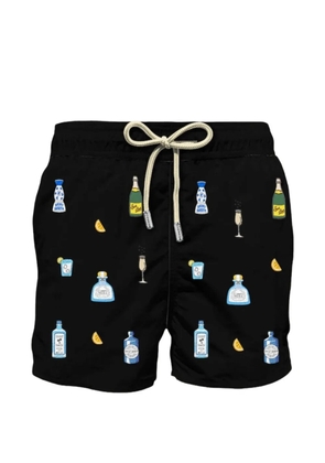 MC2 Saint Barth lighting embroidered swim shorts - Black