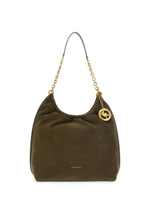 Michael Michael Kors logo-charm chain-link shoulder bag - Green