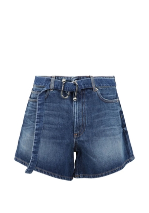 Sportmax belted denim shorts - Blue