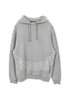 Louis Vuitton Pre-Owned Circle Cut monogram-print hoodie - Grey