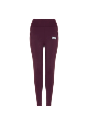 Ea7 Emporio Armani logo-print leggings - Red