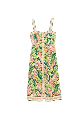 FARM Rio button-down midi dress - Green