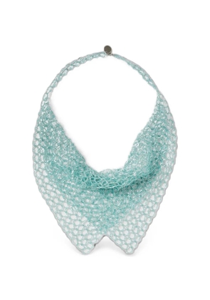 Emporio Armani cross-link choker necklace - Blue