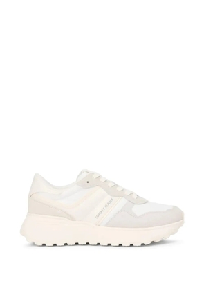 Tommy Hilfiger logo-print panelled sneakers - Neutrals