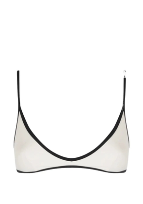MC2 Saint Barth Paloma contrast-trim bikini top - White