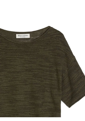 Marc O'Polo fine-knit short-sleeved sweater - Green