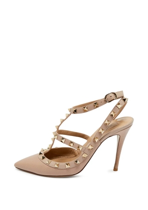 Valentino Garavani Pre-Owned Rockstud pointed-toe pumps - Neutrals