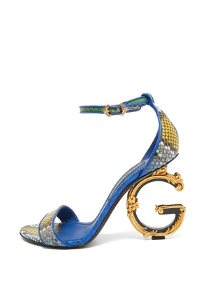Dolce & Gabbana Pre-Owned Keira ankle-strap heeled sandals - Blue