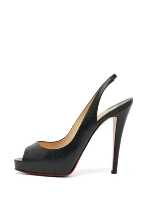 Christian Louboutin Pre-Owned Private Number peep-toe sandals - Black