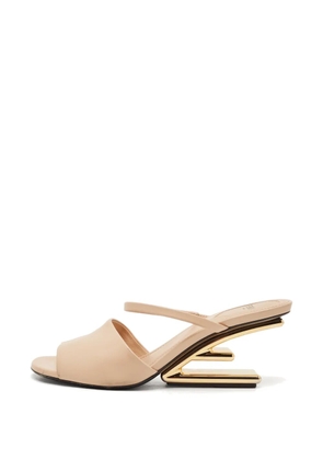 Fendi Pre-Owned Fendi First wedge sandals - Neutrals