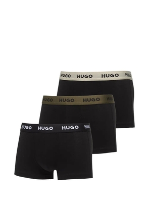 HUGO logo-waistband trunks - Black
