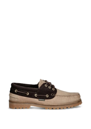 Barbour Re-Engineered Deck leather boat shoes - Neutrals