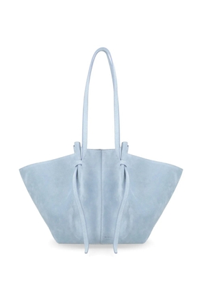 Yuzefi large Mochi suede shoulder bag - Blue