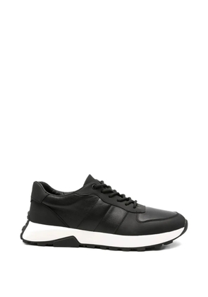 SERGIO MORETTI FIRENZE panelled leather sneakers - Black