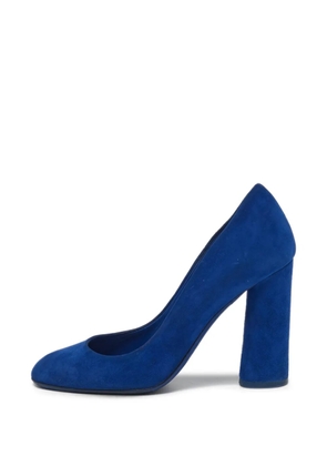 Christian Dior Pre-Owned suede block-heel pumps - Blue