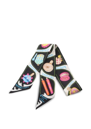 Hermès Pre-Owned 2000s Funny Ice Cream scarf - Black