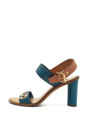 Louis Vuitton Pre-Owned eyelet ankle-strap sandals - Blue