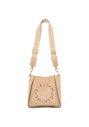 Stella McCartney logo-square crossbody bag - Neutrals