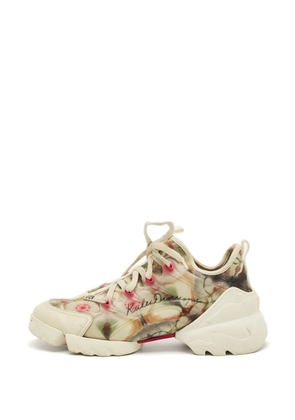 Christian Dior Pre-Owned D-Connect lace-up sneakers - White