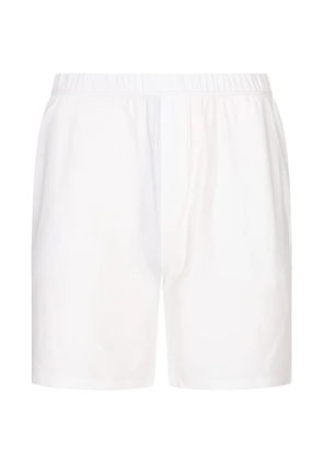 Kiton elasticated-waistband pajama shorts - White