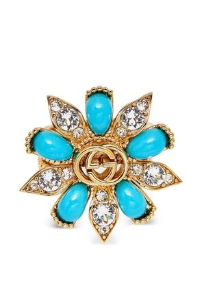 Gucci Pre-Owned Interlocking G flower rings - Gold