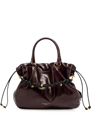 GIANNI CHIARINI large Morgana leather shoulder bag - Red