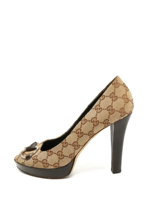 Gucci Pre-Owned Horsebit GG Supreme pumps - Neutrals