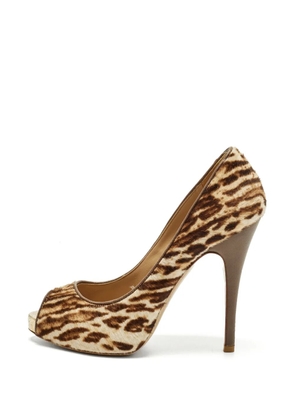 Valentino Garavani Pre-Owned peep-toe pumps - Neutrals