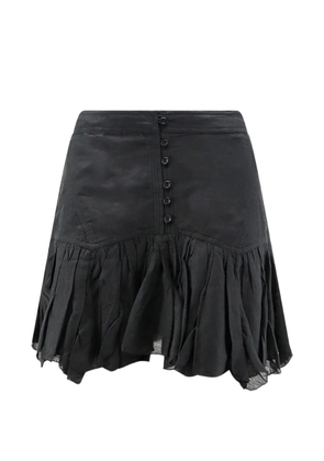 MARANT ÉTOILE Daneen button-down ruffled mini skirt - Black