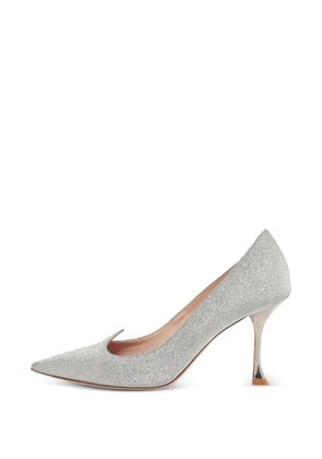 Roger Vivier Vintage I Love Vivier glitter pumps - Silver