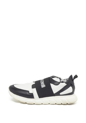 Roberto Cavalli Vintage logo-print strap sneakers - White
