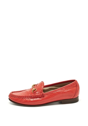 Gucci Pre-Owned Horsebit patent leather loafers - Pink