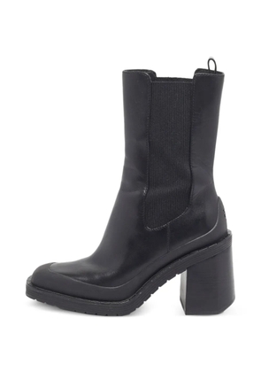 Tory Burch leather heel boots - Black