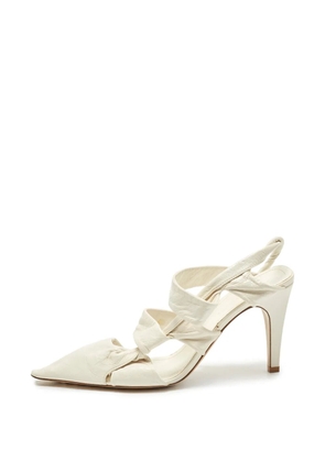 Bottega Veneta Pre-Owned knotted slingback pumps - Neutrals