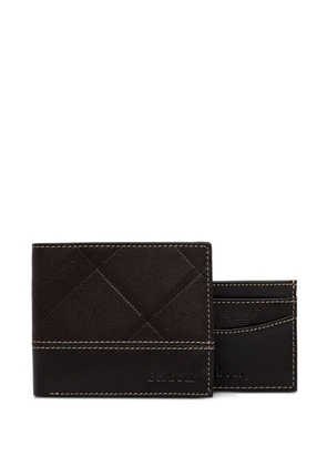 Barbour Tyneside leather wallet and card holder set (set of two) - Brown