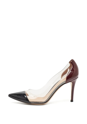 Gianvito Rossi Plexi pointed-toe pumps - White