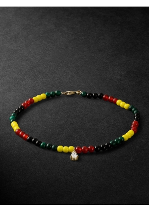 YVONNE LÉON - Gold Multi-Stone Beaded Bracelet - Men - Multi