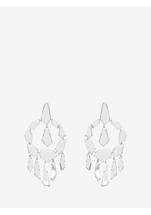 McQueen Mirror Earrings - Silver - Women