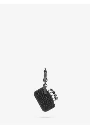 McQueen Knuckle Clutch Charm - Black - Women