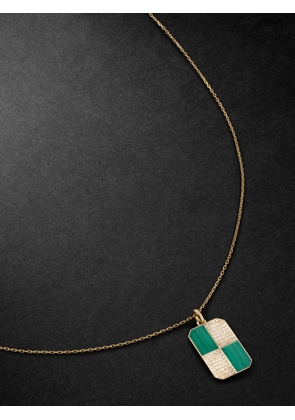YVONNE LÉON - Gold, Malachite and Diamond Pendant Necklace - Men - Gold