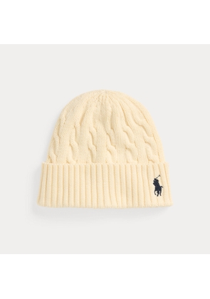 Cable-Knit Cotton Beanie