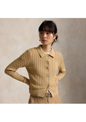 Cable-Knit Cotton Cardigan