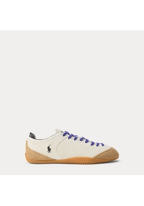 Panelled Suede Low-Top Trainer