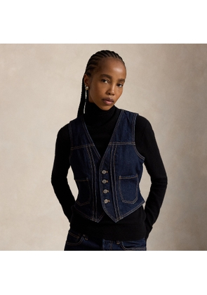 Buttoned Denim Waistcoat