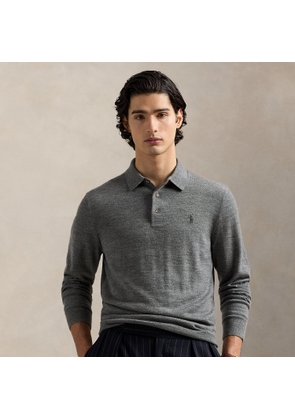 Washable Wool Polo-Collar Jumper