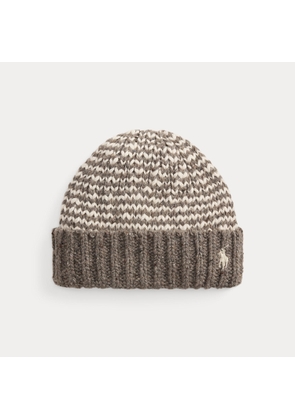 Striped Wool-Blend Beanie