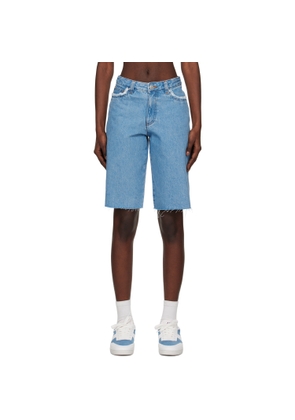 A.P.C. Blue Beverly Denim Shorts