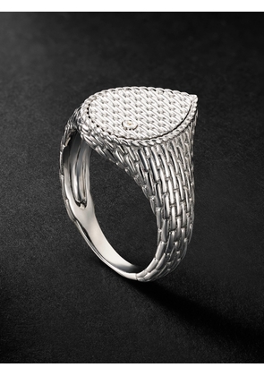 YVONNE LÉON - White Gold Diamond Ring - Men - Silver - 63
