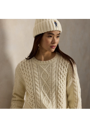 Polo Bear Rib Pom-Pom Beanie